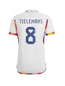 Moški Nogometna dresi replika Belgija Youri Tielemans #8 Gostujoči SP 2022 Kratek rokav